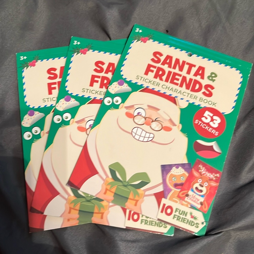 Santa & Friends Sticker Character Book
